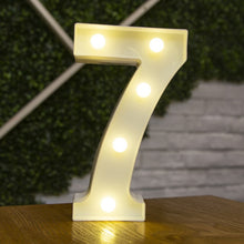 Load image into Gallery viewer, Alphabet Letter LED Lights Luminous Number Lamp Decor Battery Night Light for home Wedding Birthday Christmas party Decoration