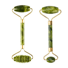 Load image into Gallery viewer, Roller massager For Face Jade Stone Massage Roller Facial Natural Scraper Face lifting Gua Sha Body Back Slimming massage roller