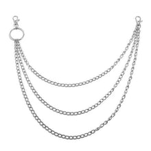 Load image into Gallery viewer, Punk Rock Metal Pants Waist Chain Men Women Key Chain Big Ring Wallet Keychain Jeans Unisex Hip-hop Jewelry Gift