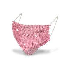 Load image into Gallery viewer, Shiny Rhinestone Mask Face Decor Jewelry Bling Elastic Fashion Jewelry Masks With Face Bandana Party Halloween Cosplay маска