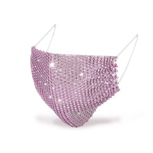 Load image into Gallery viewer, Shiny Rhinestone Mask Face Decor Jewelry Bling Elastic Fashion Jewelry Masks With Face Bandana Party Halloween Cosplay маска