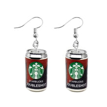 Load image into Gallery viewer, Earring For Women Resin Drop Custom Made Handmade Cute Girls Gift Eardrop Coffee Drink Funny Liquor Spirits Bottle Cans