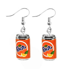 Load image into Gallery viewer, Earring For Women Resin Drop Custom Made Handmade Cute Girls Gift Eardrop Coffee Drink Funny Liquor Spirits Bottle Cans