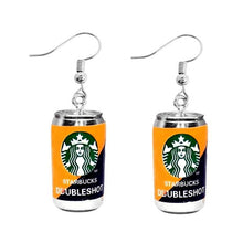 Load image into Gallery viewer, Earring For Women Resin Drop Custom Made Handmade Cute Girls Gift Eardrop Coffee Drink Funny Liquor Spirits Bottle Cans
