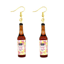 Load image into Gallery viewer, Earring For Women Resin Drop Custom Made Handmade Cute Girls Gift Eardrop Coffee Drink Funny Liquor Spirits Bottle Cans