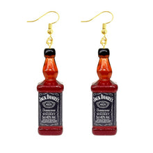 Load image into Gallery viewer, Earring For Women Resin Drop Custom Made Handmade Cute Girls Gift Eardrop Coffee Drink Funny Liquor Spirits Bottle Cans