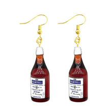 Load image into Gallery viewer, Earring For Women Resin Drop Custom Made Handmade Cute Girls Gift Eardrop Coffee Drink Funny Liquor Spirits Bottle Cans