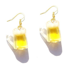 Load image into Gallery viewer, Earring For Women Resin Drop Custom Made Handmade Cute Girls Gift Eardrop Coffee Drink Funny Liquor Spirits Bottle Cans
