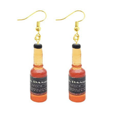 Load image into Gallery viewer, Earring For Women Resin Drop Custom Made Handmade Cute Girls Gift Eardrop Coffee Drink Funny Liquor Spirits Bottle Cans