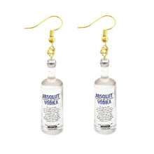 Load image into Gallery viewer, Earring For Women Resin Drop Custom Made Handmade Cute Girls Gift Eardrop Coffee Drink Funny Liquor Spirits Bottle Cans