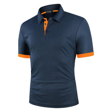 Load image into Gallery viewer, KB Men Polo Men Shirt Short Sleeve Polo Shirt Contrast Color Polo New Clothing Summer Streetwear Casual Fashion Men tops