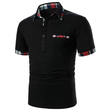 Load image into Gallery viewer, Men Polo Men Shirt Short Sleeve Polo Shirt Contrast Color Polo New Clothing Summer Streetwear Casual Fashion Men Tops