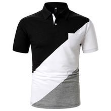 Load image into Gallery viewer, Men Polo Men Shirt Short Sleeve Polo Shirt Contrast Color Polo New Clothing Summer Streetwear Casual Fashion Men Tops