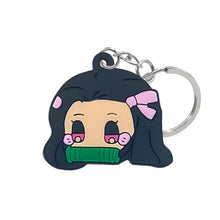 Load image into Gallery viewer, 1PCS PVC Key Chain Cartoon Mini Anime Figure Key Ring Keychain Key Holder Fashion Charms Trinket Keys Decoration Trinkets