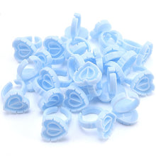 Load image into Gallery viewer, Wholesale 50/100Pcs Disposable Eyelash Extension Glue Rings,Eyelash Extension Glue Holder Holder glue container Tattoo Pigment