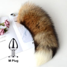 Load image into Gallery viewer, Separable Anal Plug Real Fox Tail Cosplay Butt Plug Anal Sex Tail Adult Products Anal Sex Toys for Woman Couples Men Sexy Shop