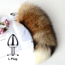 Load image into Gallery viewer, Separable Anal Plug Real Fox Tail Cosplay Butt Plug Anal Sex Tail Adult Products Anal Sex Toys for Woman Couples Men Sexy Shop