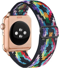 Load image into Gallery viewer, Solo Loop Nylon Strap for Apple watch band 44mm 40mm 38mm 42mm Adjustable Elastic Scrunchie bracelet correa iWatch 6 se 5 4 3 2