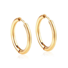 Load image into Gallery viewer, LUXUSTEEL 1Pairs/2pcs Trendy Small Hoop Earrings Women Girl Coloful Round Circle Earring 2021 Anti-allergy Brinco Accessories