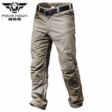 Load image into Gallery viewer, PAVEHAWK Summer Cargo Pants Men Khaki Black Camouflage Army Tactical Military Work Casual Trousers Jogger Sweatpants Streetwear