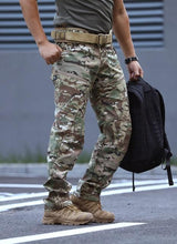 Load image into Gallery viewer, PAVEHAWK Summer Cargo Pants Men Khaki Black Camouflage Army Tactical Military Work Casual Trousers Jogger Sweatpants Streetwear
