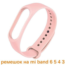 Load image into Gallery viewer, Strap For Mi band 4 5 6 Correa miband4 miband5 miband6 Replacement Silicone Smart watchband Bracelet Xiaomi mi band 5 4 3 Strap