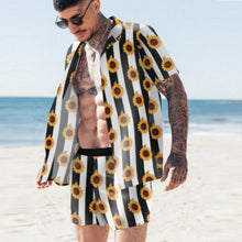 Load image into Gallery viewer, Hawaiian Set Mens Printing Set Short Sleeve Summer Casual Floral Shirt Beach Two Piece Suit 2021 New Fashion Men Sets M-3XL