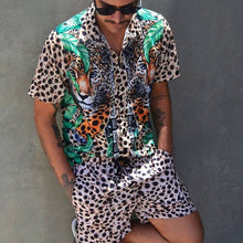 Load image into Gallery viewer, Hawaiian Set Mens Printing Set Short Sleeve Summer Casual Floral Shirt Beach Two Piece Suit 2021 New Fashion Men Sets M-3XL