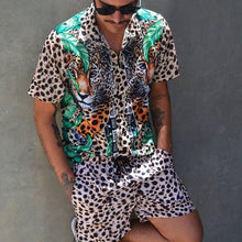 Load image into Gallery viewer, Hawaiian Set Mens Printing Set Short Sleeve Summer Casual Floral Shirt Beach Two Piece Suit 2021 New Fashion Men Sets M-3XL