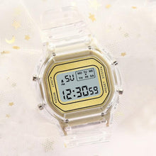 Load image into Gallery viewer, New Fashion Transparent Digital Watch Square Women Watches Sports Electronic Wrist Watch Reloj Mujer Clock Dropshipping