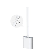 Load image into Gallery viewer, Soft TPR Silicone Head Toilet Brush with Holder Black Wall-mounted Detachable Handle Bathroom Cleaner Durable WC Accessories