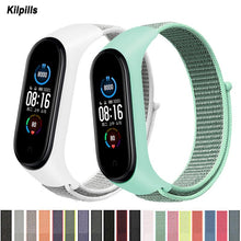 Load image into Gallery viewer, Nylon Strap for mi band 5 Bracelet Sport loop watch Belt pulsera correa Miband strap Wristband for xiaomi Mi band 6 4 3 Bracelet