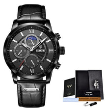 Load image into Gallery viewer, 2021 LIGE Men's Watches Top Brand Luxury Men Wrist Watch Leather Quartz Watch Sports Waterproof Male Clock Relogio Masculino+Box