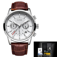 Load image into Gallery viewer, 2021 LIGE Men's Watches Top Brand Luxury Men Wrist Watch Leather Quartz Watch Sports Waterproof Male Clock Relogio Masculino+Box
