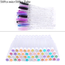 Load image into Gallery viewer, Reusable Eyebrow Brush Tube Disposable Eyelash Brush Eyebrow Brush Replaceable Dust-proof Sparkling Broken Diamond Makeup Brush