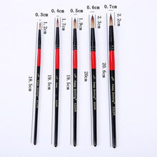 Load image into Gallery viewer, 5Pcs/6pcs Artist Paint Brush Set High Quality Nylon Hair Wood Black Handle Watercolor Acrylic Oil Brush Painting Art Supplies