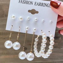 Load image into Gallery viewer, 17KM Bohemian Gold Snake Butterfly Drop Earrings Set For Women Pearl Acrylic Dangle Earrings 2021 Trend Set of Earrings Jewelry
