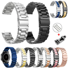 Load image into Gallery viewer, 18mm 22mm 20mm 24mm Band Strap For Samsung Galaxy Watch 3 42 46mm gear S3 Active2 Steel for Huawei GT 2 Xiaomi Amazfit BIP GTR 2