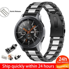 Load image into Gallery viewer, 18mm 22mm 20mm 24mm Band Strap For Samsung Galaxy Watch 3 42 46mm gear S3 Active2 Steel for Huawei GT 2 Xiaomi Amazfit BIP GTR 2
