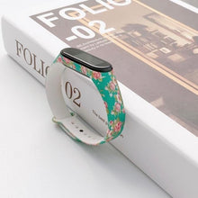 Load image into Gallery viewer, Strap For Xiaomi Mi Band 4 3 5 6 watch band Creative graffiti style Silicone bracelet replacement For XiaoMi band 4 5 Wristband