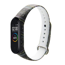 Load image into Gallery viewer, Strap For Xiaomi Mi Band 4 3 5 6 watch band Creative graffiti style Silicone bracelet replacement For XiaoMi band 4 5 Wristband
