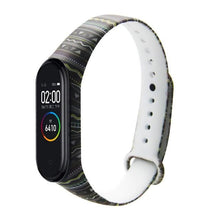 Load image into Gallery viewer, Strap For Xiaomi Mi Band 4 3 5 6 watch band Creative graffiti style Silicone bracelet replacement For XiaoMi band 4 5 Wristband