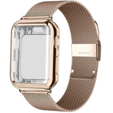 Load image into Gallery viewer, Milanese Watch Band + Case For Apple Watch Series 6 SE 5 4 40mm 44mm 38mm 42mm Stainless Steel Strap Wrist Bracelet for iwatch