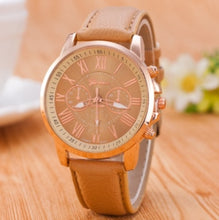 Load image into Gallery viewer, Luxury Brand Leather Quartz Watch Women Men Ladies Fashion Wrist Watch Wristwatches Clock relogio feminino dropshipping