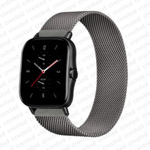 Load image into Gallery viewer, 20mm/22mm Magnetic band For Amazfit GTS/2/2e/GTS2 Mini/GTR 42mm/47mm/GTR2/2e/stratos 2/3 Metal Watch Bracelet Amazfit bip strap