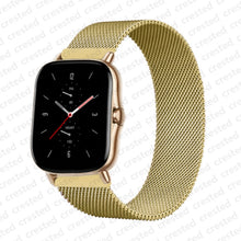 Load image into Gallery viewer, 20mm/22mm Magnetic band For Amazfit GTS/2/2e/GTS2 Mini/GTR 42mm/47mm/GTR2/2e/stratos 2/3 Metal Watch Bracelet Amazfit bip strap