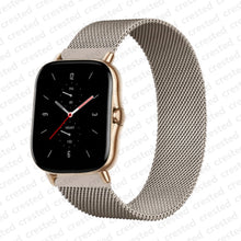 Load image into Gallery viewer, 20mm/22mm Magnetic band For Amazfit GTS/2/2e/GTS2 Mini/GTR 42mm/47mm/GTR2/2e/stratos 2/3 Metal Watch Bracelet Amazfit bip strap