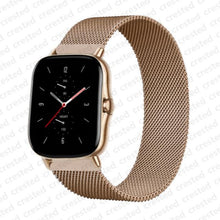 Load image into Gallery viewer, 20mm/22mm Magnetic band For Amazfit GTS/2/2e/GTS2 Mini/GTR 42mm/47mm/GTR2/2e/stratos 2/3 Metal Watch Bracelet Amazfit bip strap
