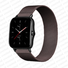 Load image into Gallery viewer, 20mm/22mm Magnetic band For Amazfit GTS/2/2e/GTS2 Mini/GTR 42mm/47mm/GTR2/2e/stratos 2/3 Metal Watch Bracelet Amazfit bip strap