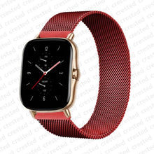 Load image into Gallery viewer, 20mm/22mm Magnetic band For Amazfit GTS/2/2e/GTS2 Mini/GTR 42mm/47mm/GTR2/2e/stratos 2/3 Metal Watch Bracelet Amazfit bip strap